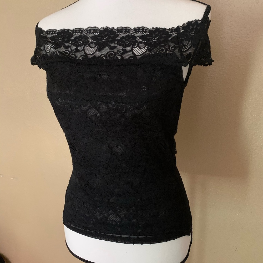 SOLD - The Limited Lace Off-Shoulder Top